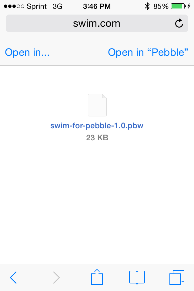 pebble_swim_connection